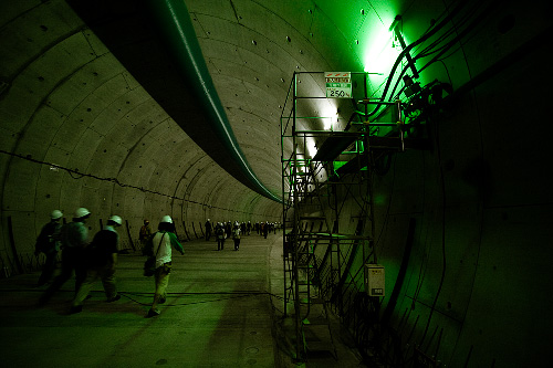 Tokyo flood tunnels – in the underground tunnel
