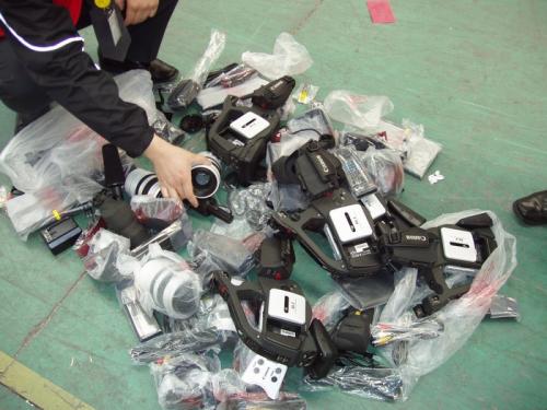 Mass destruction of the Canon cameras