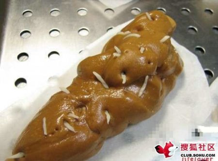 Feces shaped bread - made in China
