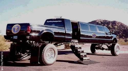 Weird limo on the high heels