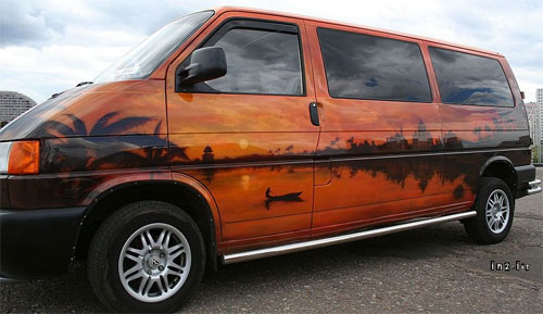 Painted van