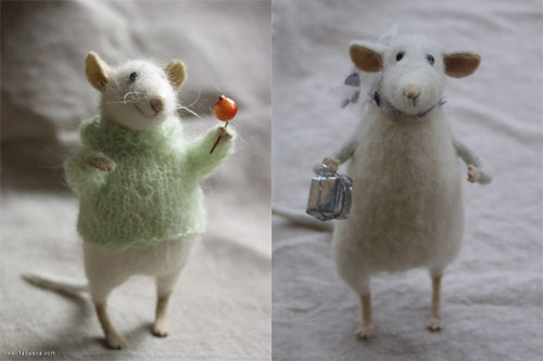 Stuffed mice by Natasha Fadeeva