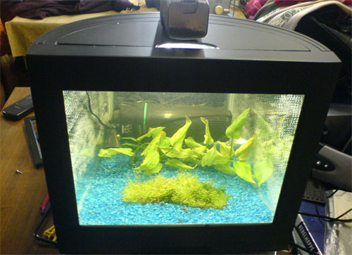 CRT display aquarium