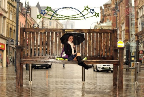 Giant bench in London