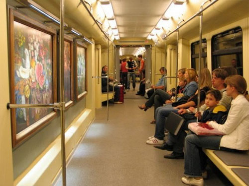 Moscow Metro museum car