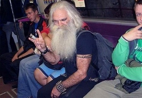 Leo Tolstoy in Moscow Metro