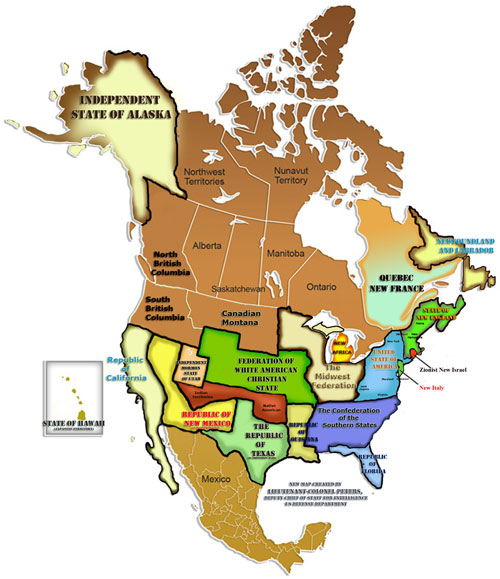 Peters map of America