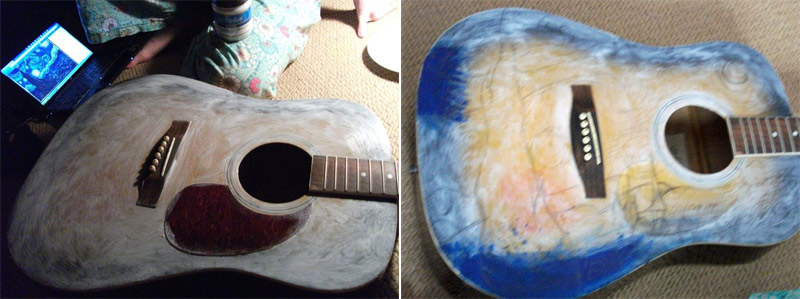 The making of van Gogh guitar