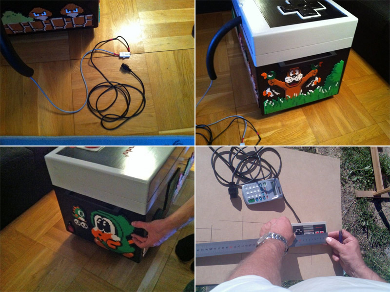 Different views of the Nintendo joystick