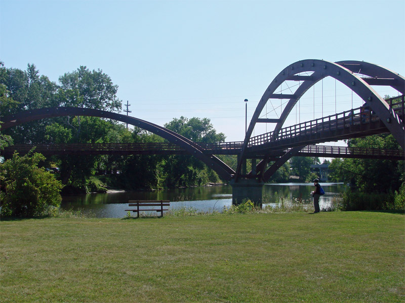 The Tridge, view from the park