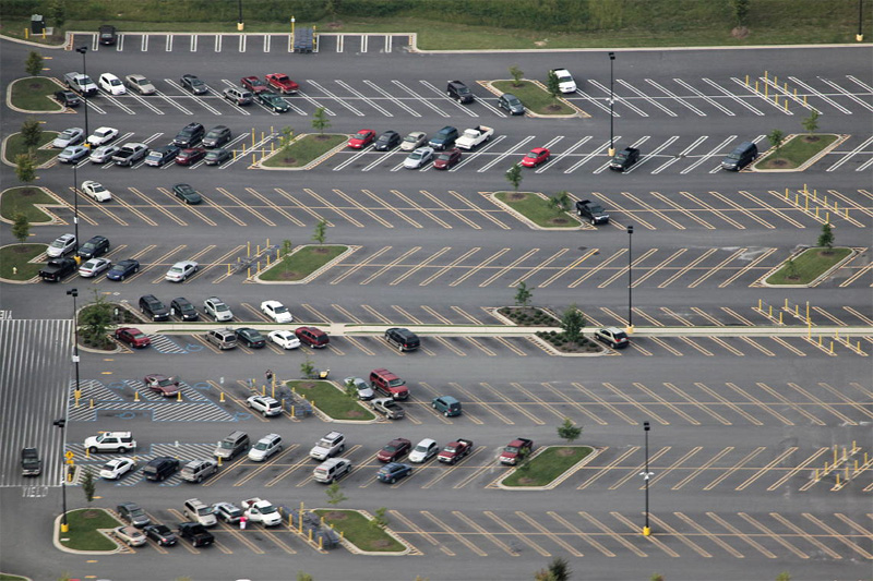 3. Parking lot optical illusion. Photo by zen Sutherland