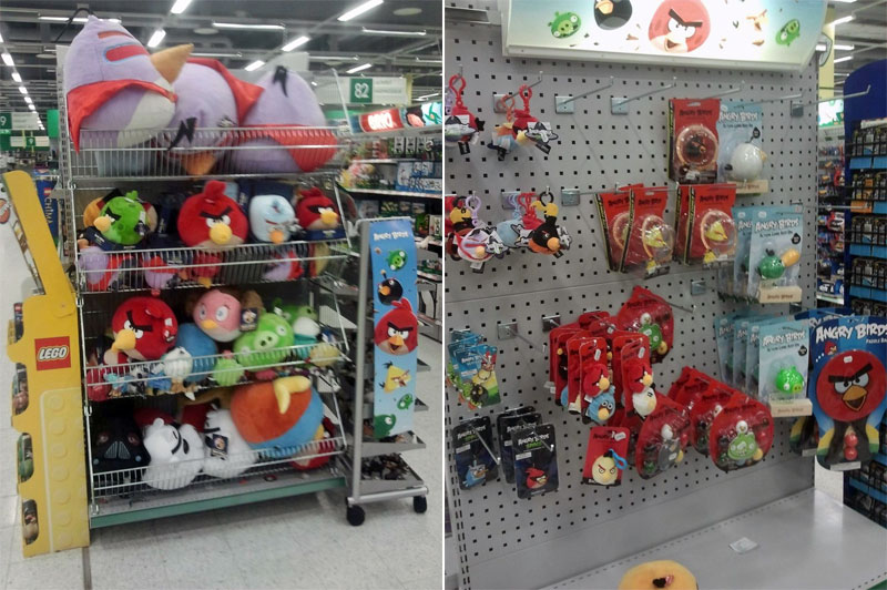 10. Angry Birds plushies and smaller toys 10. Angry Birds plushies and smaller toys