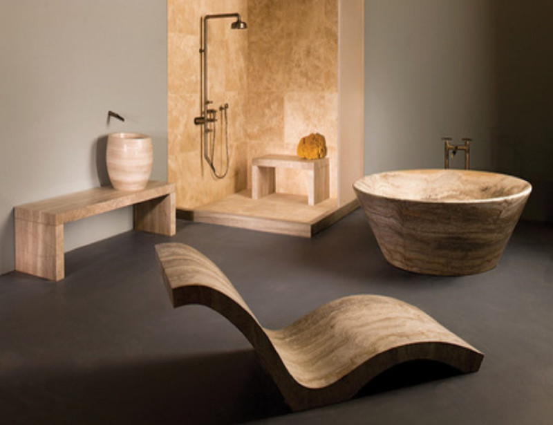 01. Wooden bathroom suite