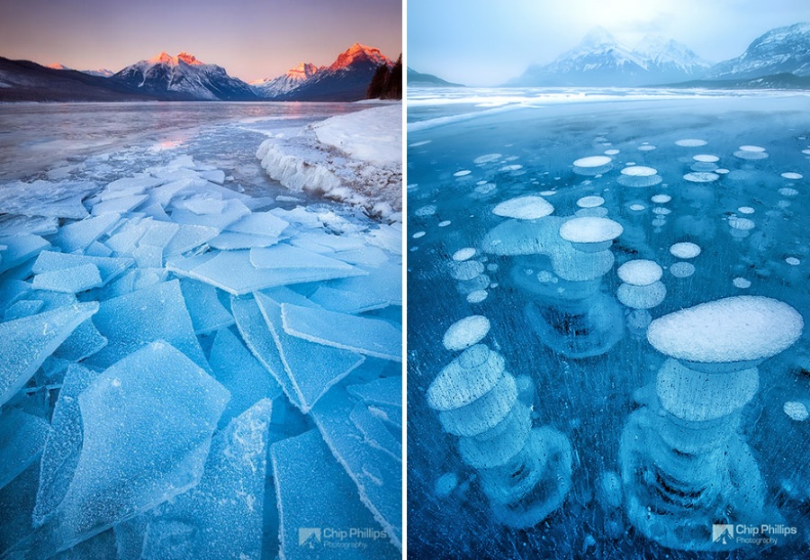 Natural masterpieces of ice