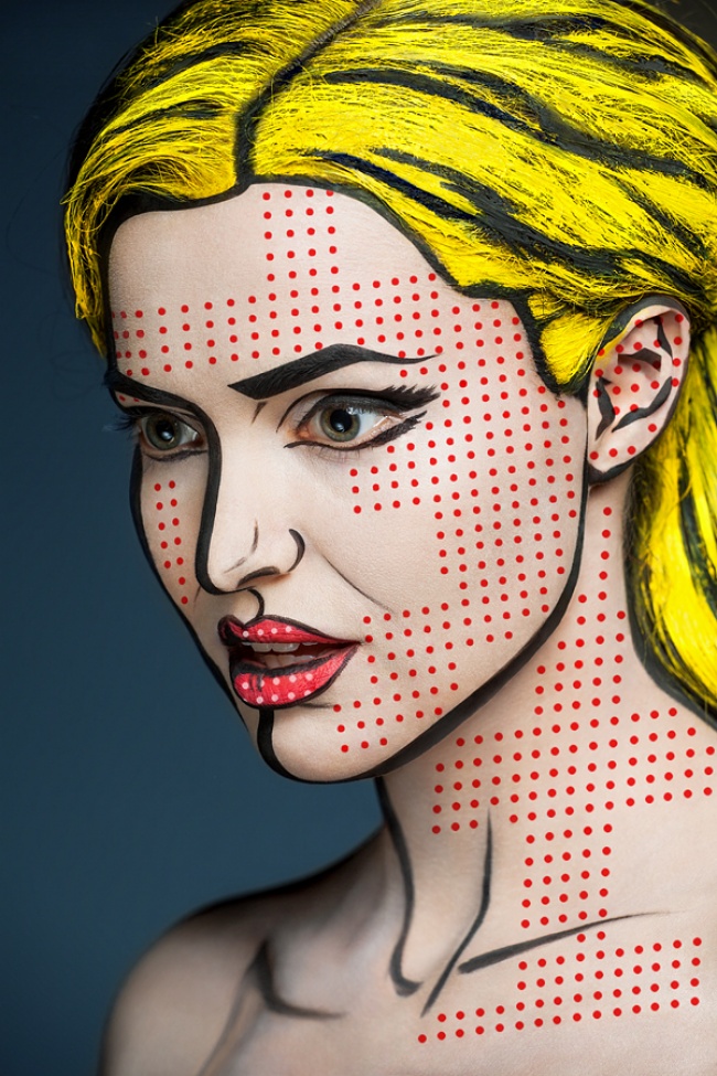 Optical illusions in body art