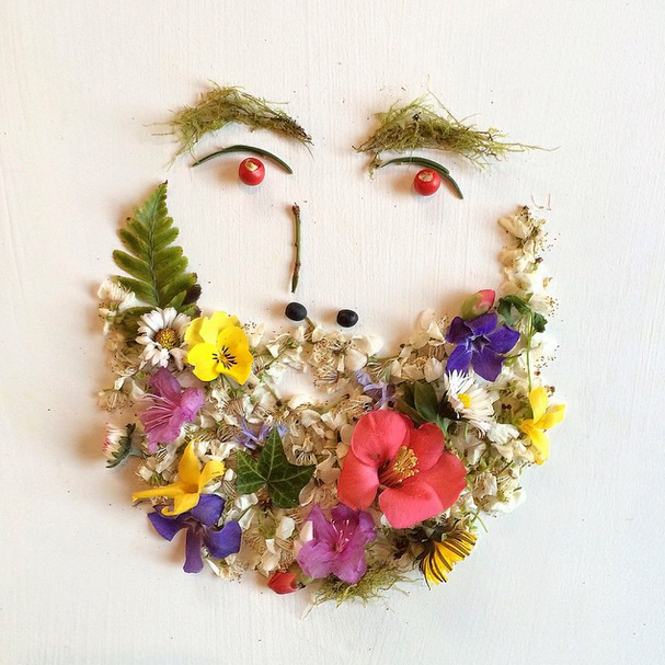 Colorful Collages with Flowers and Plants