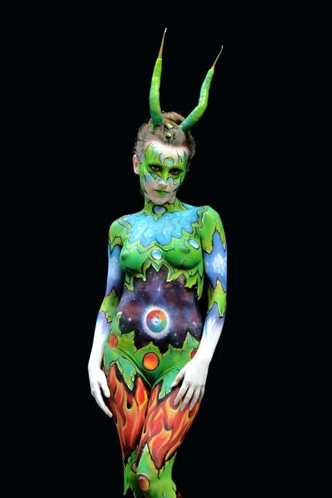 Most beautiful body painting