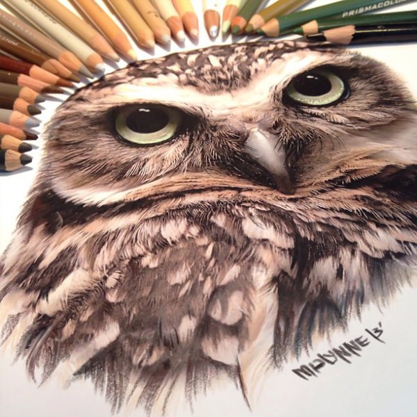 3D drawings created with pencil