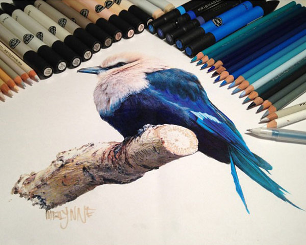 3D drawings created with pencil