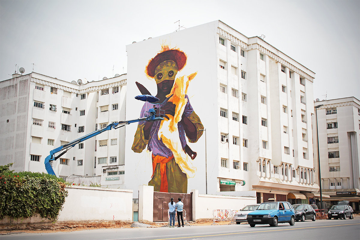 10 street art works, paint the capital of Morocco