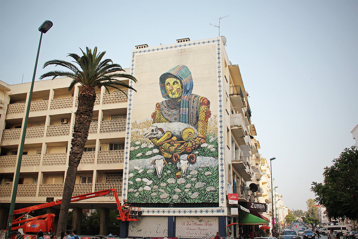 10 street art works, paint the capital of Morocco