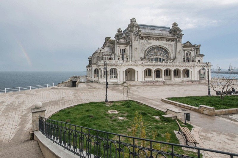 Abandoned casino in Romania