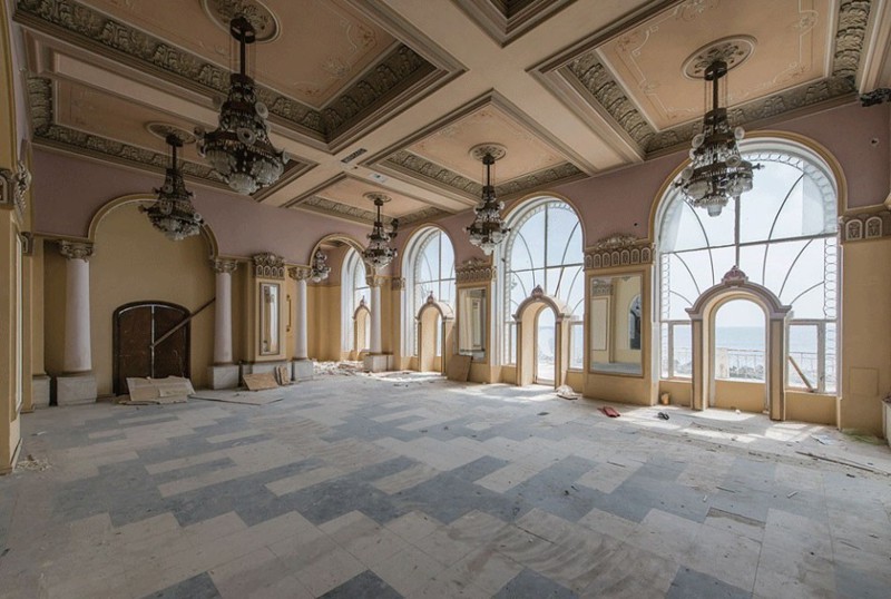 Abandoned casino in Romania