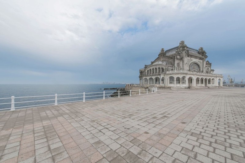 Abandoned casino in Romania