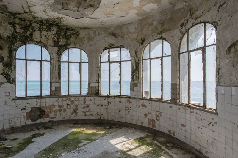 Abandoned casino in Romania