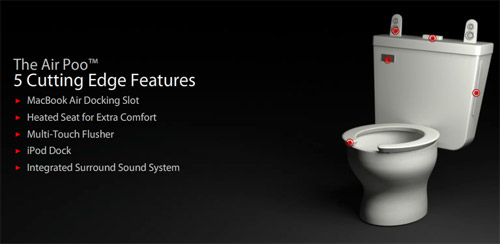 Air Poo - toilet with the MacBook air in mind