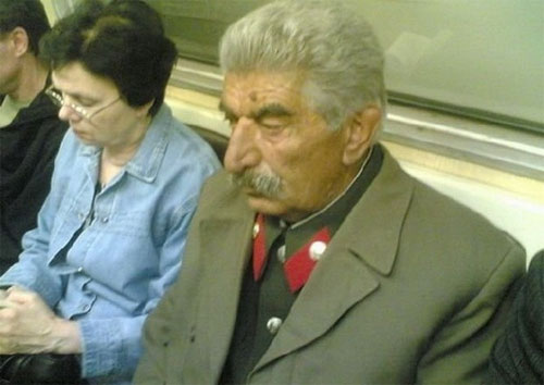 Joseph Stalin in Moscow Metro