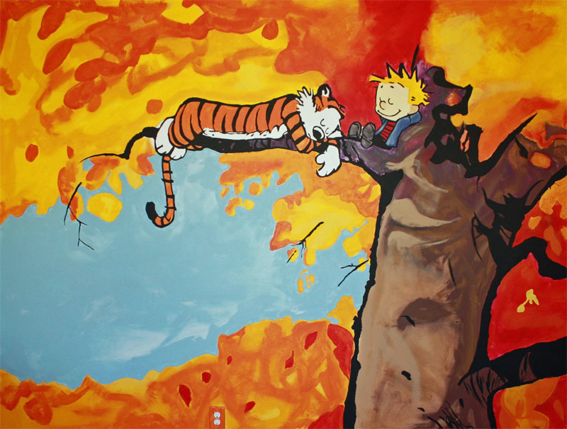3. Another Calvin and Hobbes mural