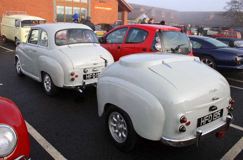 8. Austin A35 (built in 1957) with the matching white trailer. Photo by Martin Alford