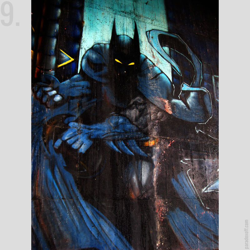 9. Batman graffiti