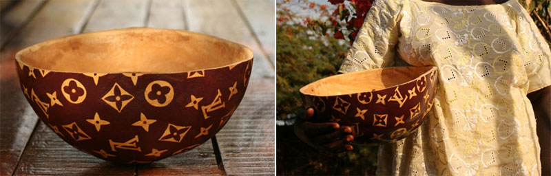 3. Louis Vuitton African calabash bowl. Photos by Sébastien Bouchard. Via TreeHugger