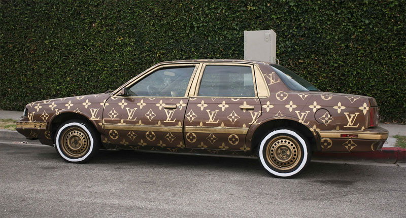 1. Louis Vuitton painted car