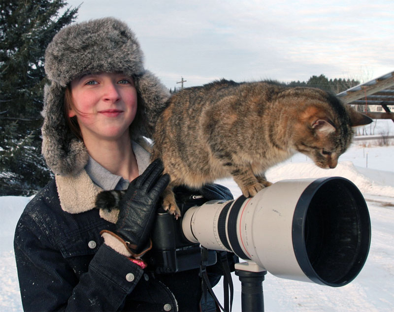 3. Some cats go pro with Canon