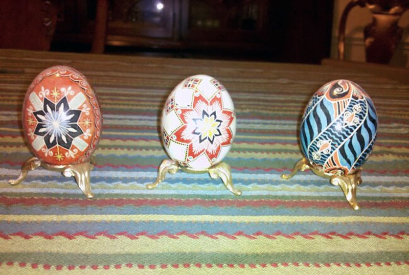 7. Lavishly decorated Easter eggs