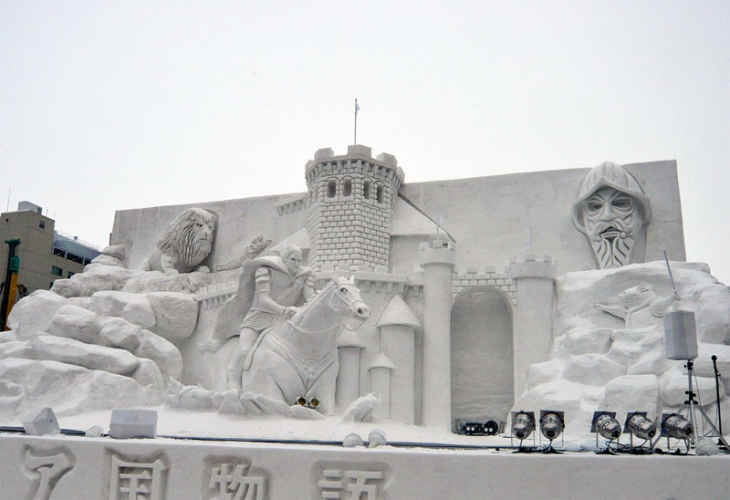 5. Snow horseman and the tower
