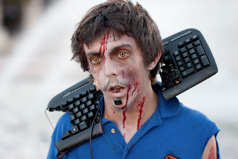 14. Keyboard zombie at the San Diego 2010 Zombie Walk. Photo by Nathan Rupert