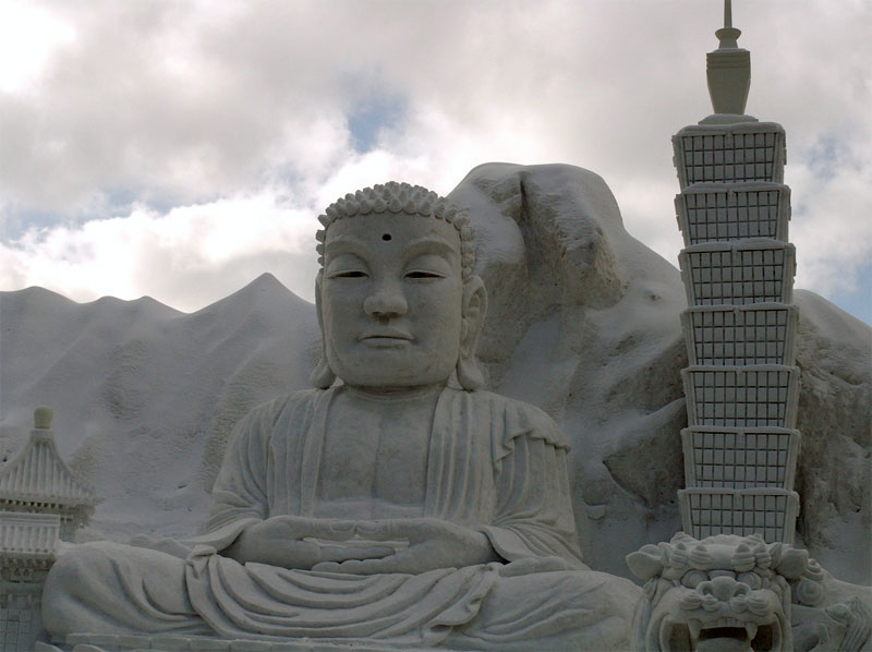 4. Snow Buddha. Photo by Angie Harms