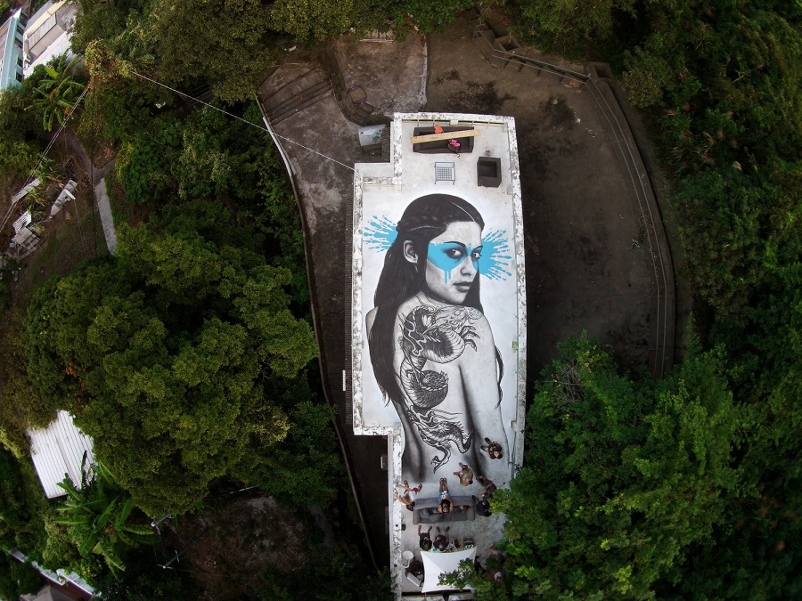 The work of street art in 2015 4